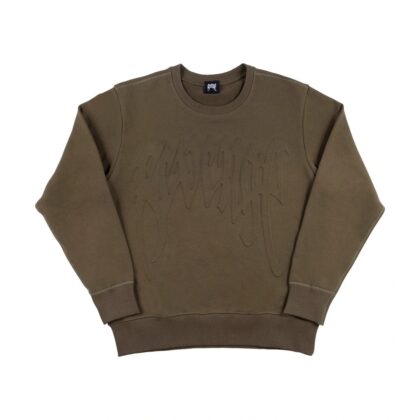 Revenge Embossed French Terry Army Crewneck