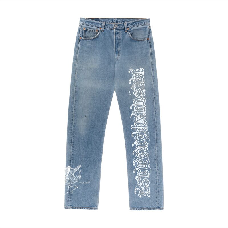 Revenge Skeleton Angel Denim Jeans - Revenge Official Clothing