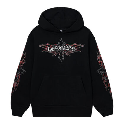 Revenge Flaming Cross Hoodie