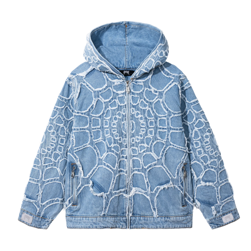 Revenge SPIDER WEB DENIM JACKET