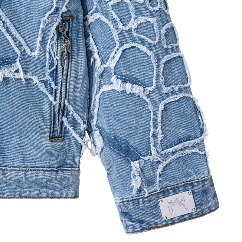 Revenge SPIDER WEB DENIM JACKET