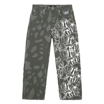 Revenge Graffiti Distressed Boro Denim Pant