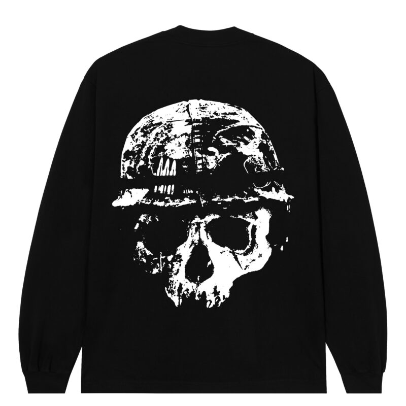 Revenge War Skull Long Sleeve Shirt