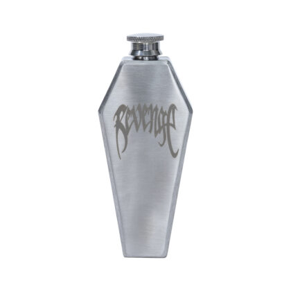 REVENGE SKULL METAL FLASK