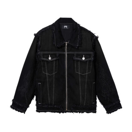 REVENGE TRIBAL CROSS DENIM JACKET