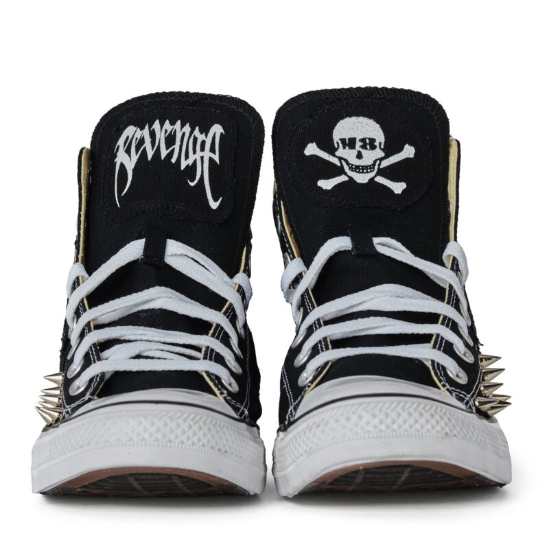 Revenge X Actualhate Eye Patchwork Studded High-Top - Image 2