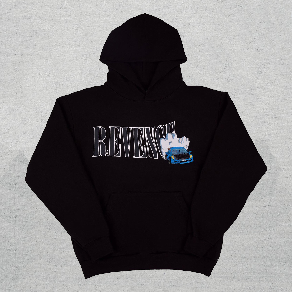 Revenge x Juice Wrld 999 Burnout Hoodie - Image 3