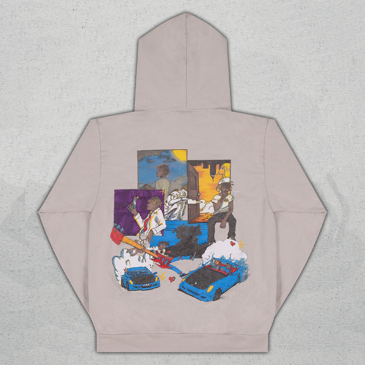 Revenge x Juice Wrld 999 Burnout Hoodie - Image 2