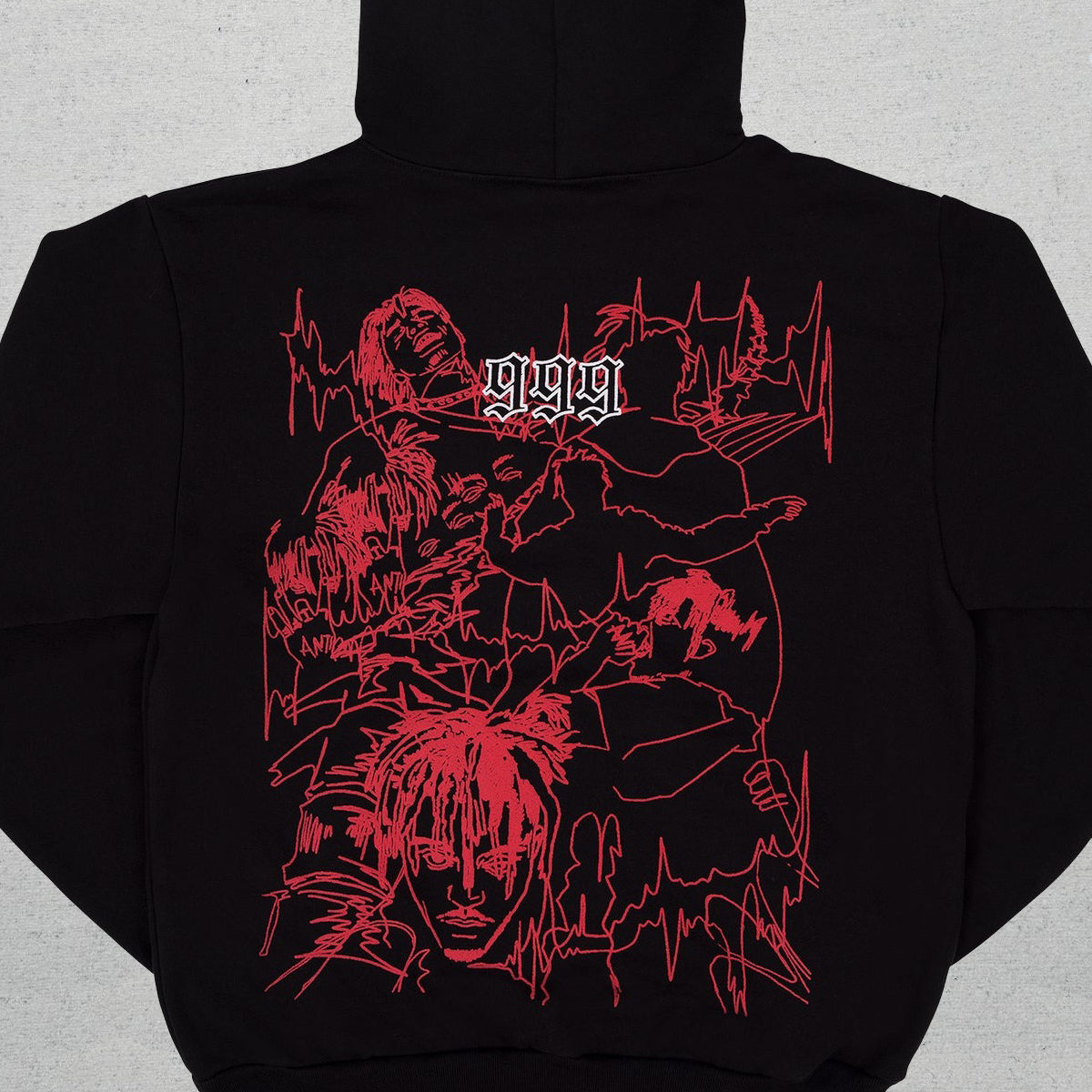 Revenge Outline Sketch Hoodie - Image 5
