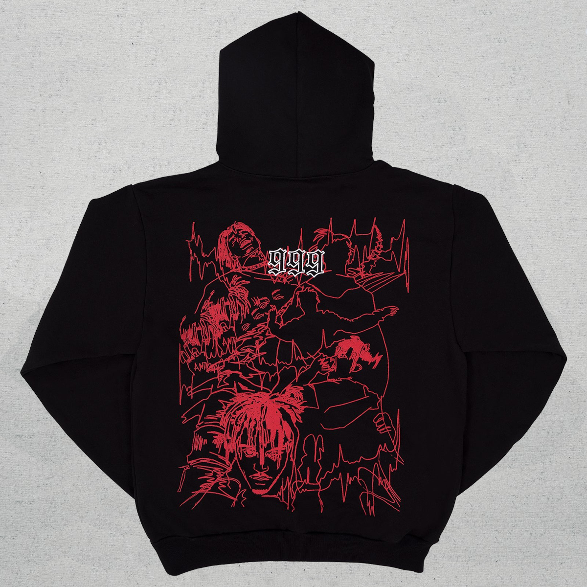 Revenge Outline Sketch Hoodie - Image 4