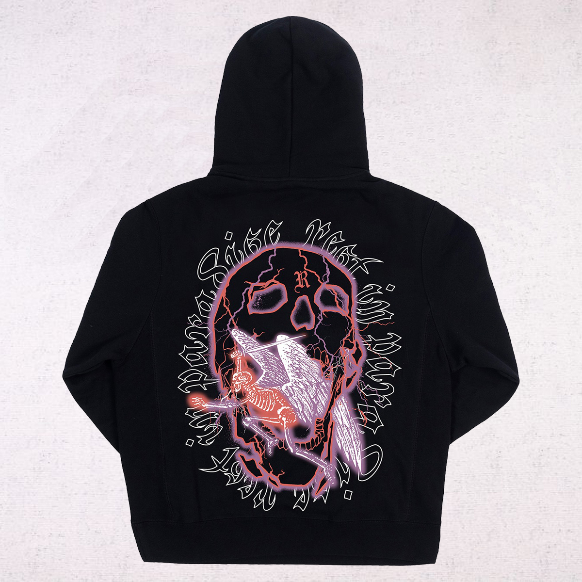 Revenge Skeleton Angel Hoodie - Image 3