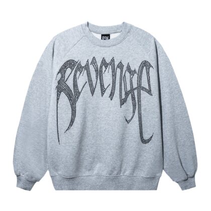 REVENGE ARCH LOGO BEJEWELED CREWNECK